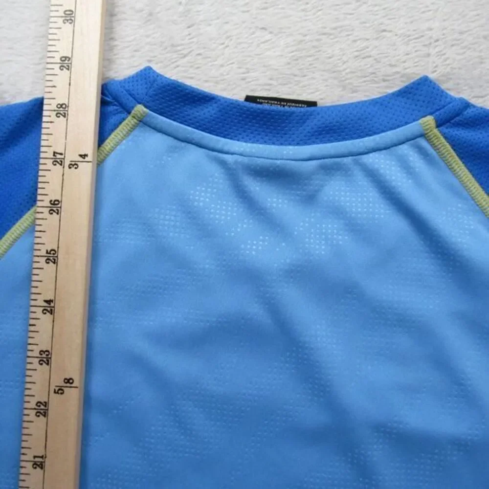 Denver Nuggets Shirt Mens Small Adidas Blue‎ Crew Neck Short Sleeve Pullover NBA